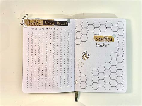 Period Tracker And Savings Tracker Bujo Savings Tracker Period