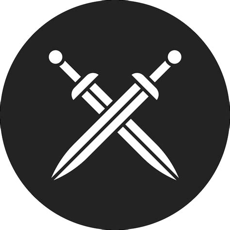 Premium Vector Two Swords Icon Vector Image Can Be Used For Vikings