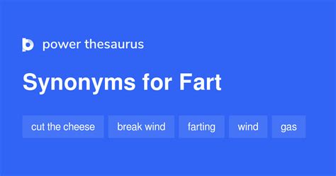 Fart Synonyms Words And Phrases For Fart