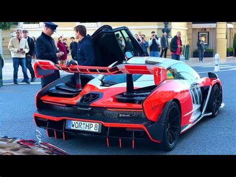 German Millionaire Driving His Mclaren Ayrton Senna Arriving At Hotel