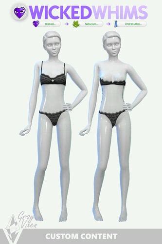 Sims Lingerie CC Undressables For WickedWhims Clothing LoversLab