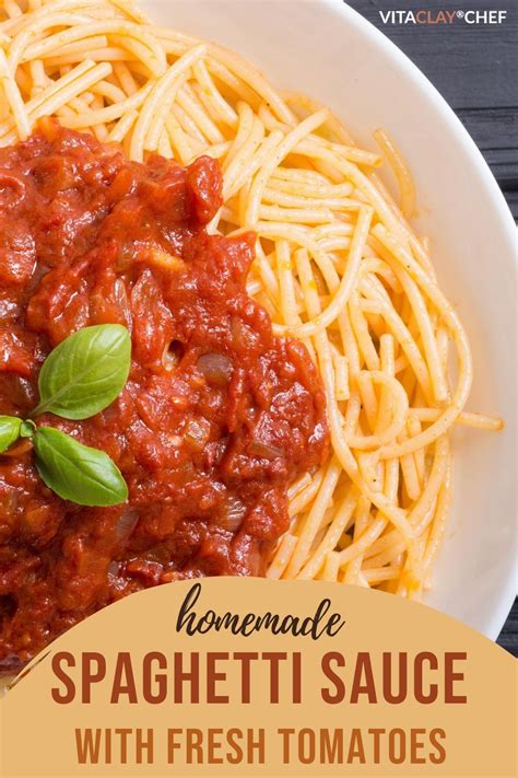 Homemade Spaghetti Sauce With Fresh Tomatoes