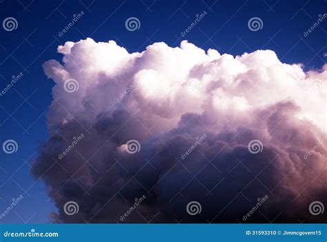 Lone Cloud Stock Photo Image Of Atmosphere Blue Majestic 31593310