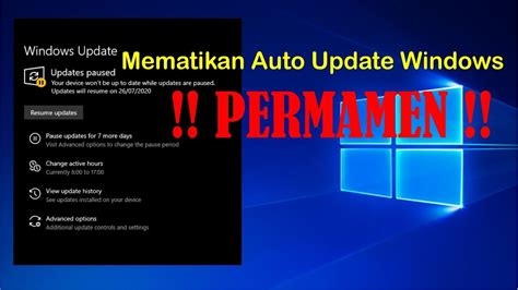 Cara Mematikan Auto Update Windows 10 PERMANEN YouTube