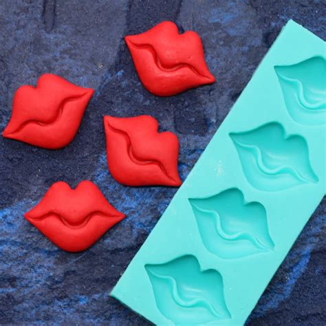 Baking Red Mouth Lips Shape Fondant Decoration Cake Mold Diy Chocolate Mould In Cake Molds From