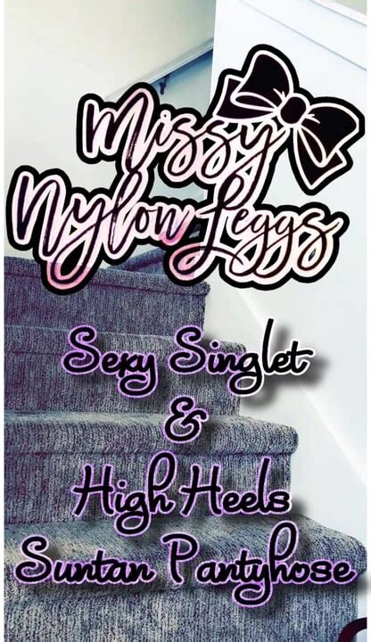 Missynylonleggs Sexy Singlet Suntan Pantyhose Shemale Lingerie Lingerie Porn XHamster