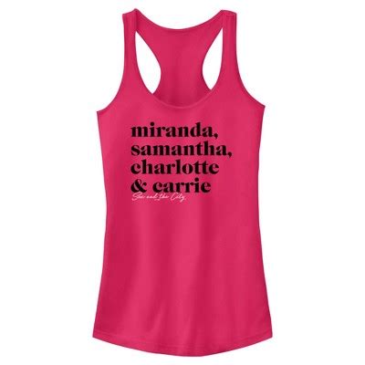 Junior S Women Sex And The City The Gals Text Racerback Tank Top Target