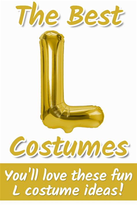 Lively And Creative Costume Ideas Starting With L