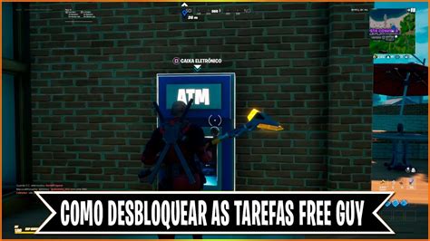 COMO DESBLOQUEAR AS TAREFAS FREE GUY NO FORTNITE YouTube