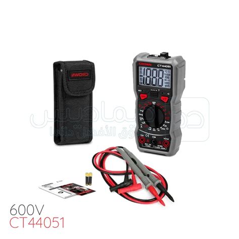 Multimètre Digital 10A 600V LCD CROWN CT44051