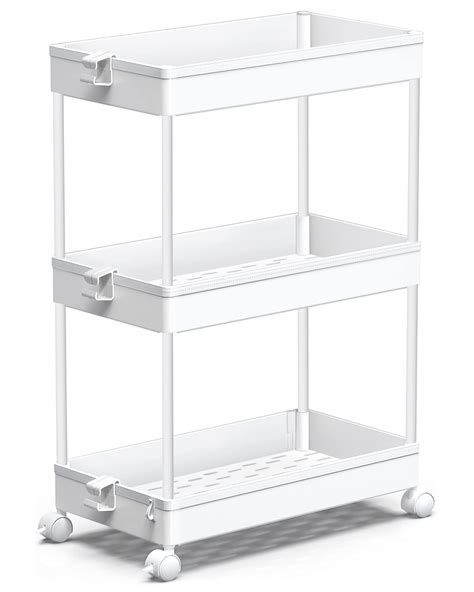 Buy Spacekeeper Storage Rolling Cart Tier Laundry Room Organization