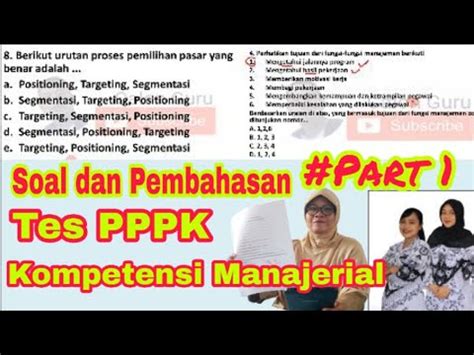 PART 1 Pembahasan Soal PPPK 2021 Dan Jawabannya Soal Kompetensi