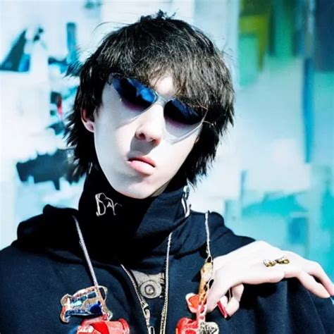bladee  album cover art stable diffusion