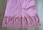 Vintage Pink Nightie Slip Dress Lingerie Nightgown Lace Nylon S EBay