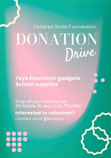 Donation Drive Editable Poster Template Free Editable Template Rawpixel