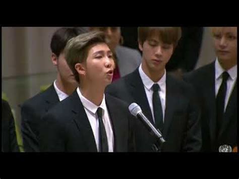 Discurso BTS ONU YouTube