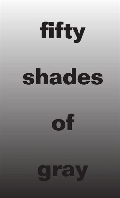 50 shades of gray (Paperback) - Walmart.com