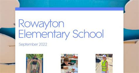 Rowayton Elementary School Smore Newsletters For Education