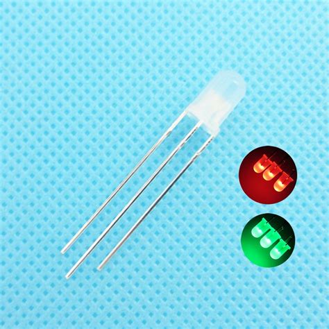 Mm Led Bi Color Diffused Common Cathode Round Light Emitting Diode