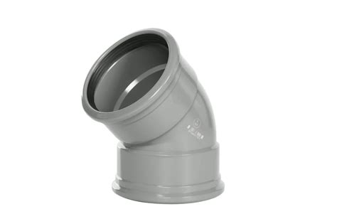 Pipelife Bocht 45°mm Voor Pvc Buis Sn2 Sn4 Sn8 Ø110mm