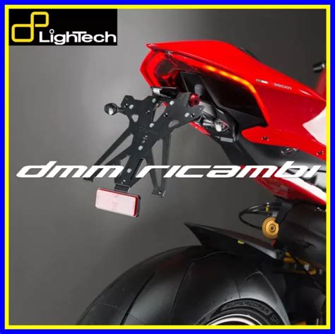 PORTATARGA LIGHTECH DUCATI PANIGALE V2 955 2023 2024 Regolabile Luce