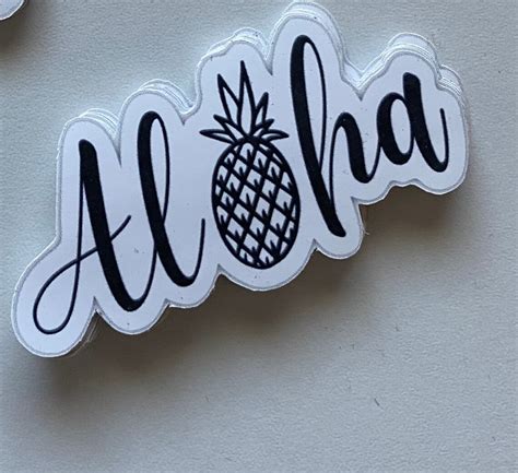 Aloha Sticker Etsy