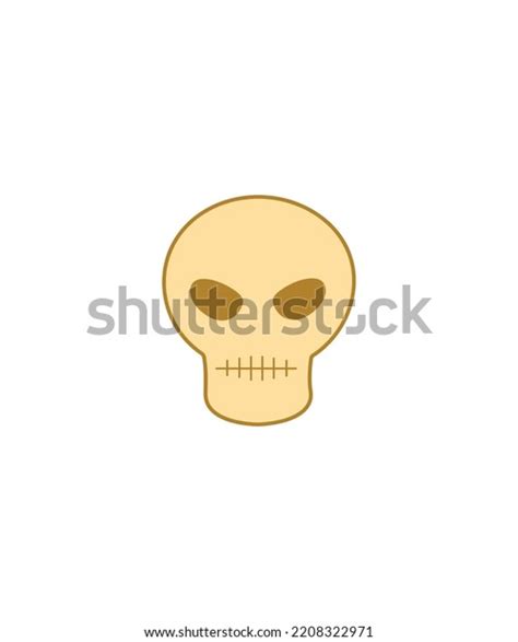 Human Skulls Isolated Vector Illustration Halloween Stock Vector