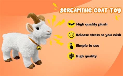 Wyzoid Screaming Goat Toy Screaming Goat Plush Toy Makes