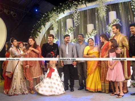 Manju Warrier Indrajith Dileep Kpac Lalitha - Malayalam Movie Event Prithviraj Wedding Reception ...