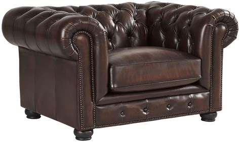 Winchester Way Brown Leather Chair by Rooms To Go | Furniture.com