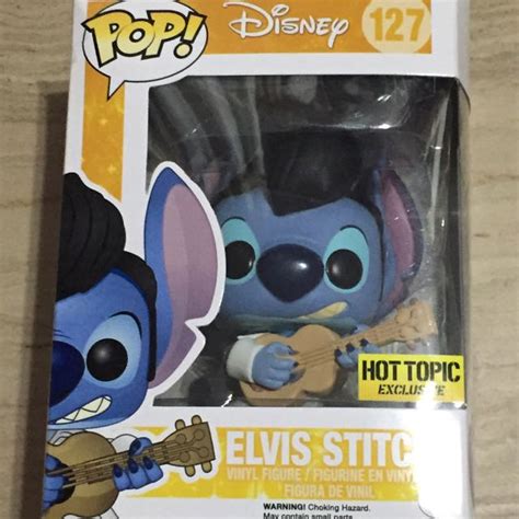 Disney Lilo Stitch Elvis Stitch Funko Pop Vinyl Figure Hot Topic Exclusive Hobbies Toys
