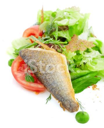 Roast Fish With Fresh Vegetables. Stock Photo | Royalty-Free | FreeImages