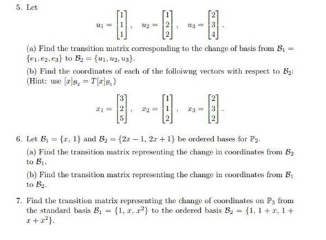 Solved 5. Let u1=⎣⎡111⎦⎤,u2=⎣⎡122⎦⎤,u3=⎣⎡234⎦⎤ (a) Find the | Chegg.com