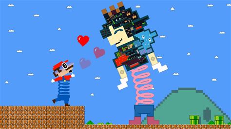 Spring Mario Vs The Giant Spring Zombie Peach Maze If Mario Love