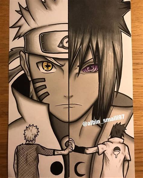 Naruto Sasuke By Albin Smaaili97 Are You An Anime Artist