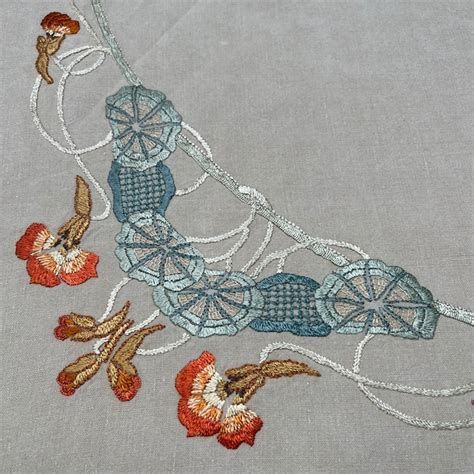 Art Nouveau Embroidery Etsy