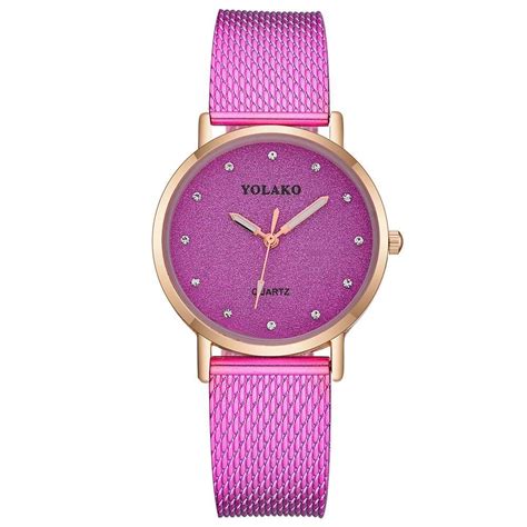 Yolako Yk Women Quartz Watch Fuchsia