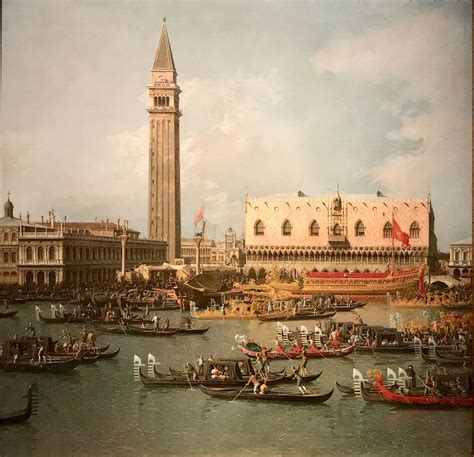 Canaletto Il Ritorno Del Bucintoro Al Molo Nel Giorno DellAscensione