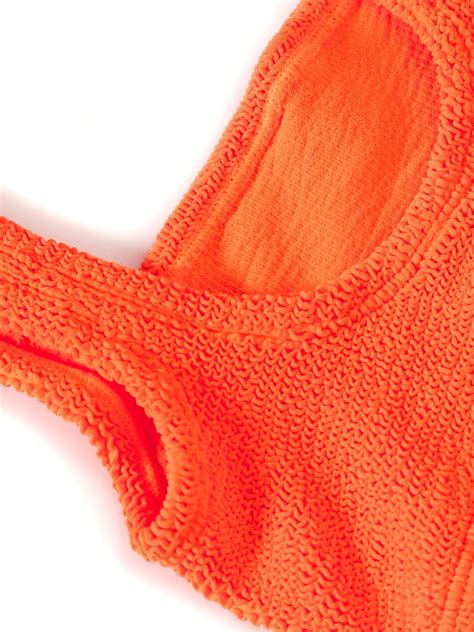 Hunza G Xandra Crinkled Bikini Set Orange FARFETCH