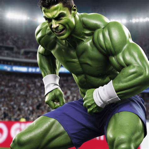 Cristiano Ronaldo As Hulk By Isabele Prestes Playground