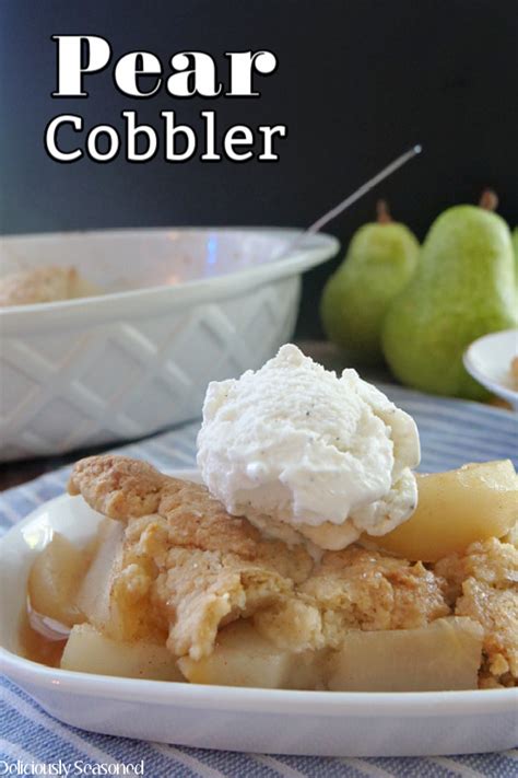 Easy Pear Cobbler Recipe - Deliciously Seasoned