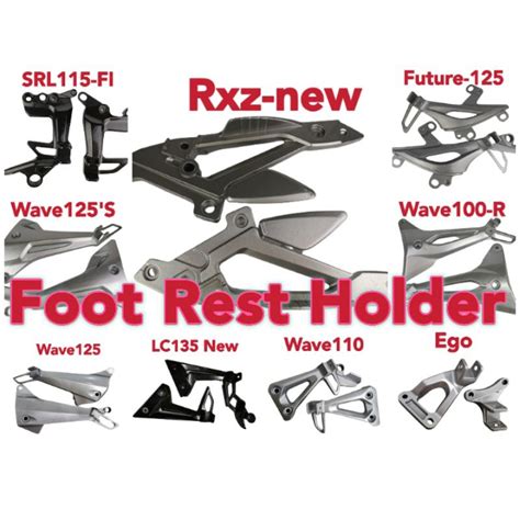 Rear Foot Rest Holder Footrest Bracket Lc135 New Rxz New Wave110