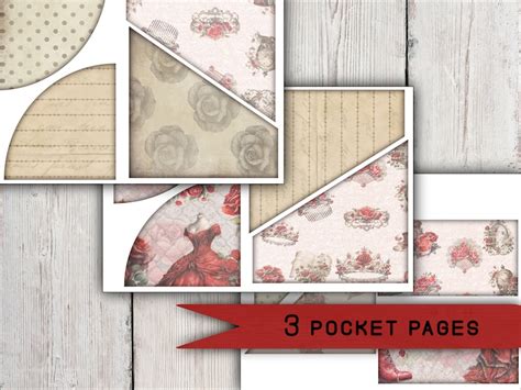 Roses Junk Journal Printable Vintage Art Junk Journal Digital Kit