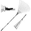 Tabor Tools J E Telescopic Metal Rake Cm Long Adjustable Folding