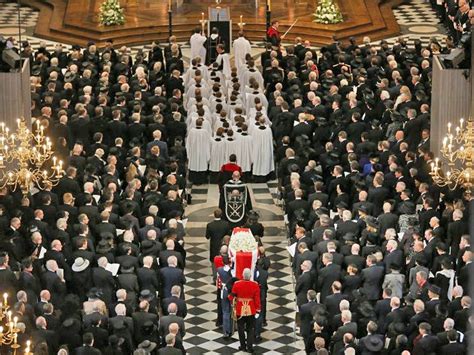 Thatcher's funeral: Someone in front of me unfurled a banner reading