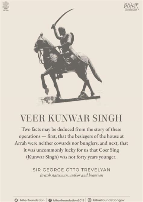 On 23 April 1858, 80 year old Babu Veer Kunwar Singh despite having one ...