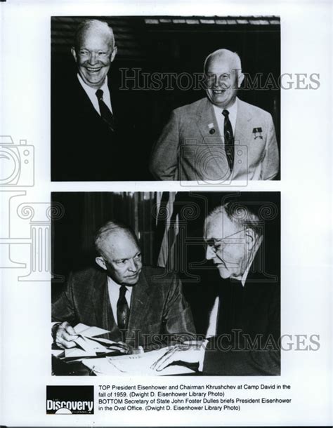 1959 President Eisenhower And Chairman Khrushchev At Camp David