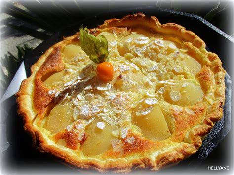 Tarte Poires Amandes