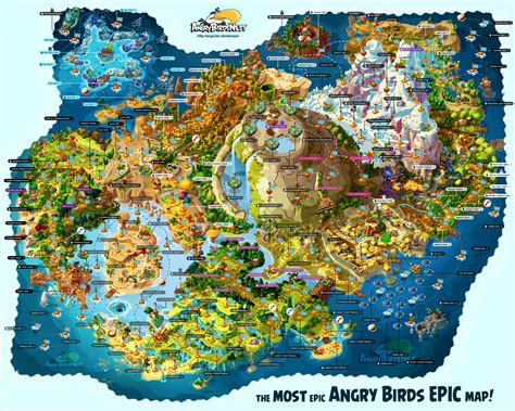 Angry Birds Epic Fully Labeled Map Of Piggy Island Angrybirdsnest