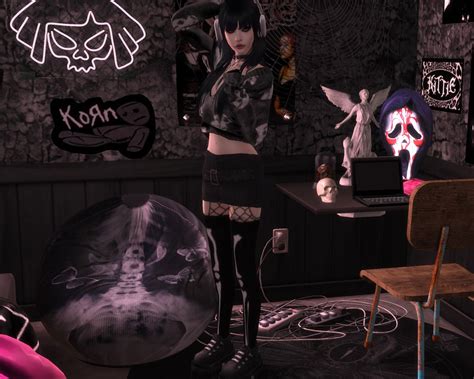 Sims 4 Cc Emo Goth Alternative Scene Mallgoth Emo Goth Sims 3